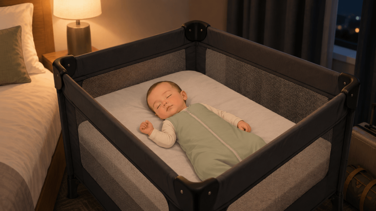 How to Help a Baby Sleep in a Travel Crib