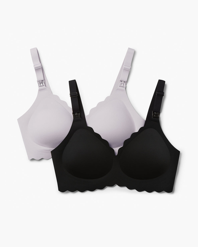 Jelly Gel - Seamless Support Floral Nursing Bra (Double)