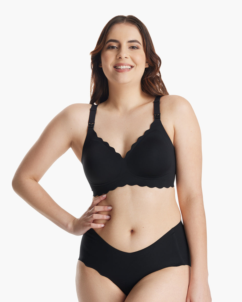 Jelly Gel - Seamless Support Floral Nursing Bra(single)