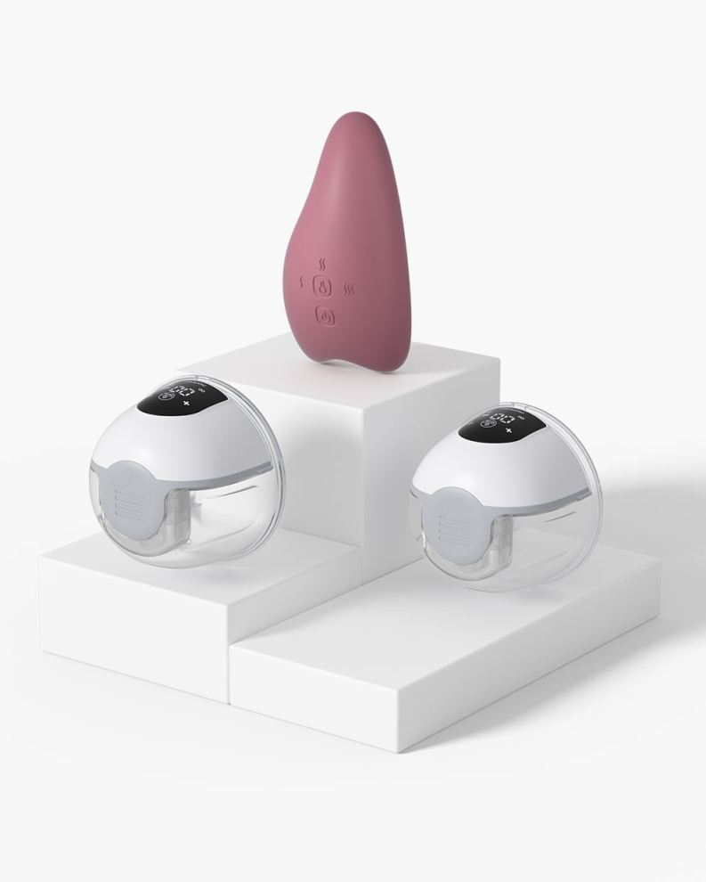 M1 Double Wearable Breast Pump & One Chest Massager
