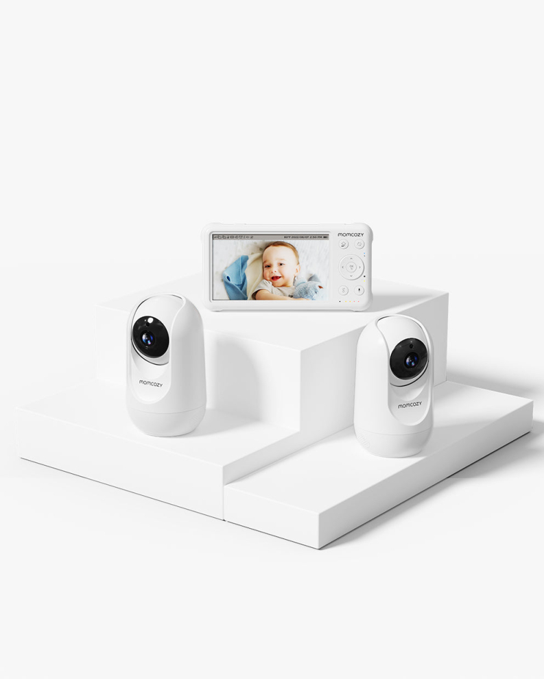 1080P High-Performance Video Baby Monitor (USA/CA Plugs, Double Camera)