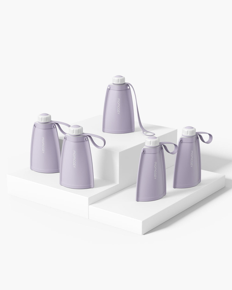 Reusable Silicone Breastmilk Storage Bags 5pcs