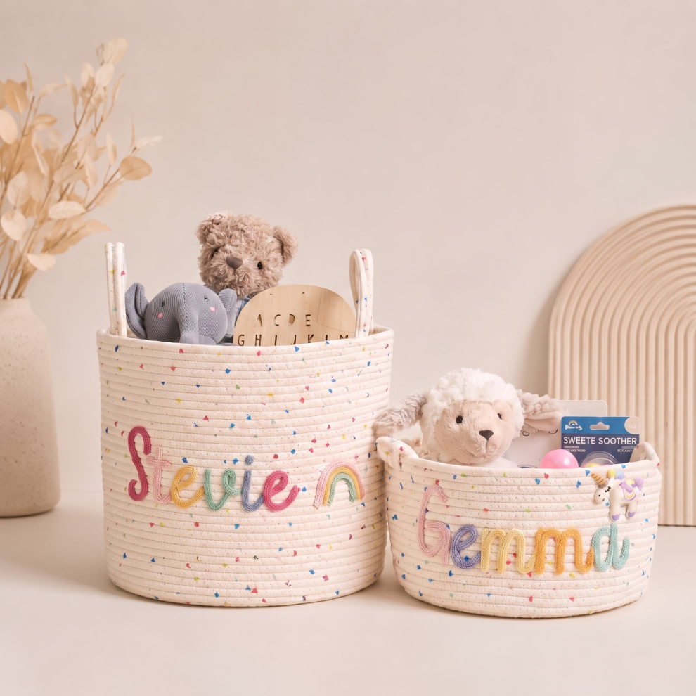 Personalized Nursery Storage Basket – S