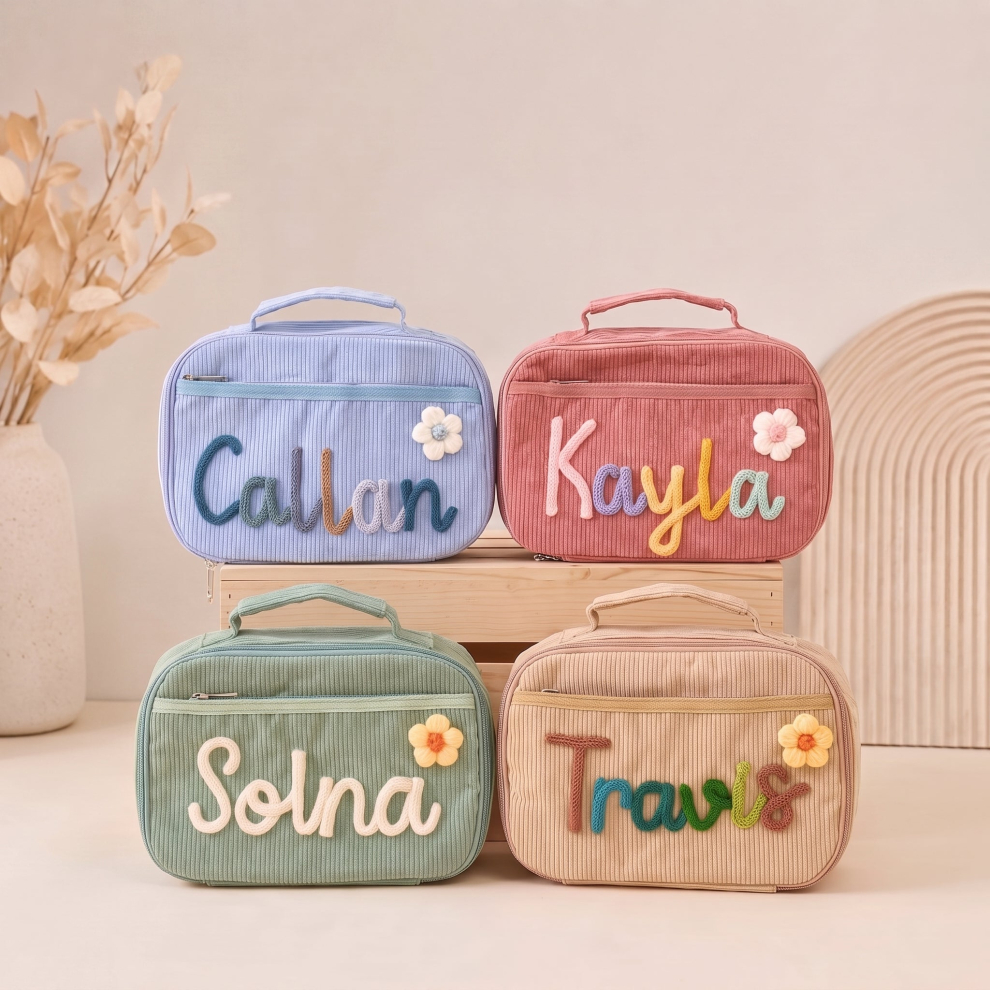 Personalized Kids Lunch Bag – Green