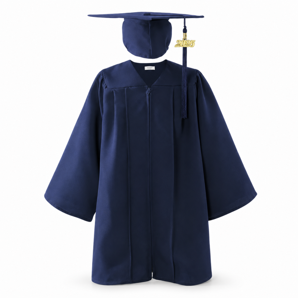 Personalized Kindergarten Grad Set – Navy / 27 (3 ft 6 in–3 ft 9 in)