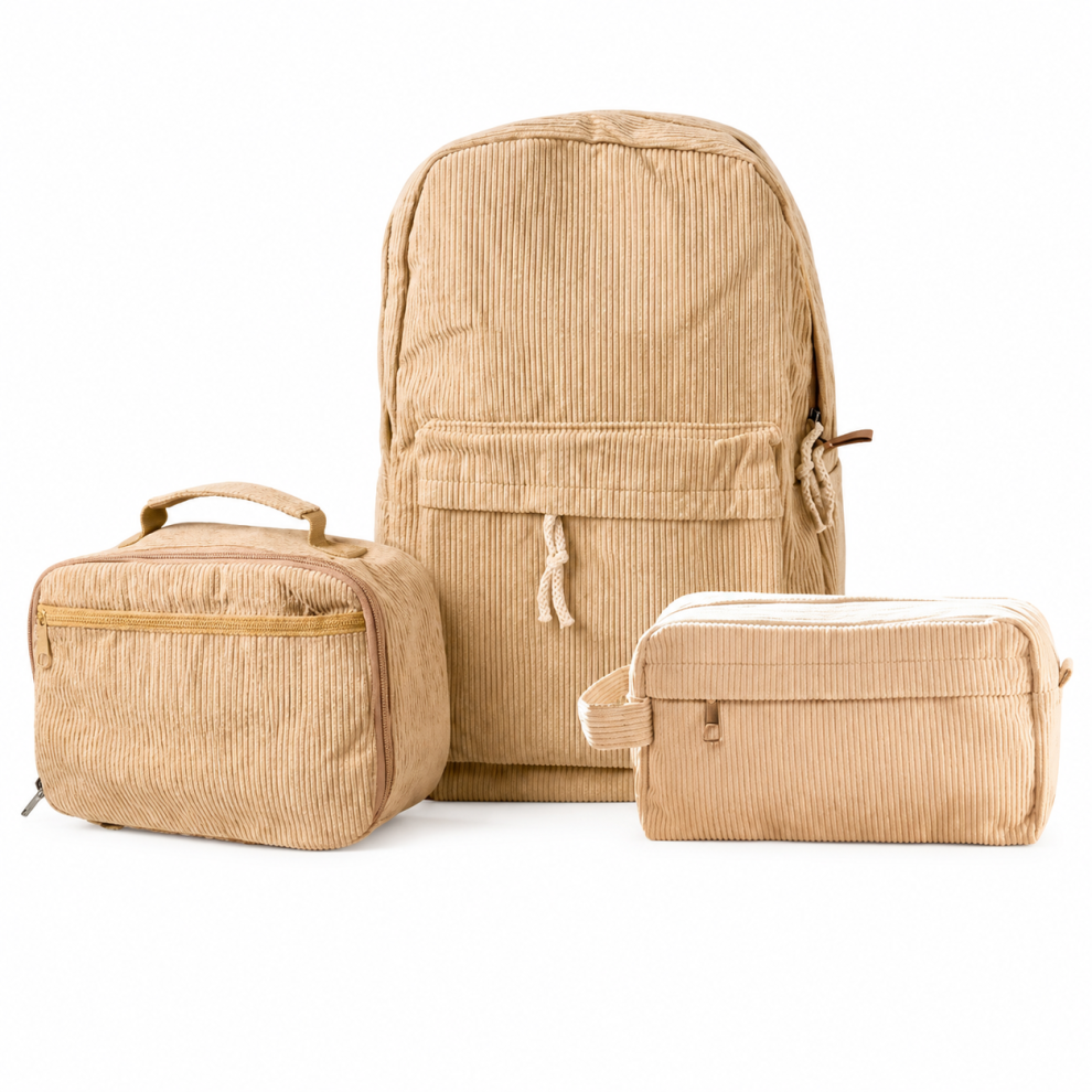 Personalized Kids School Set – Beige
