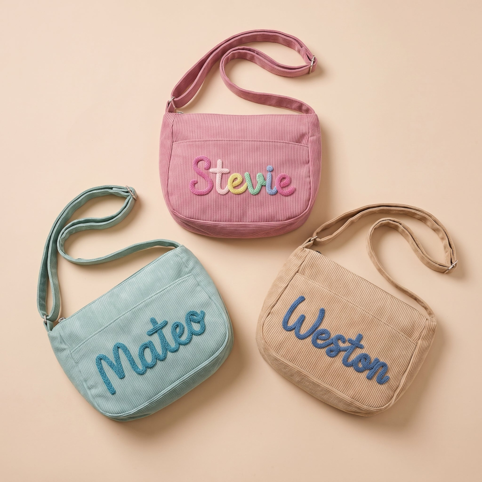 Personalized Colorblock Tote Bag – White