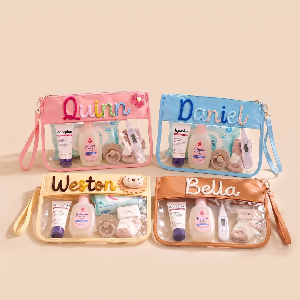 Personalized Baby Organizer Pouch – Pink
