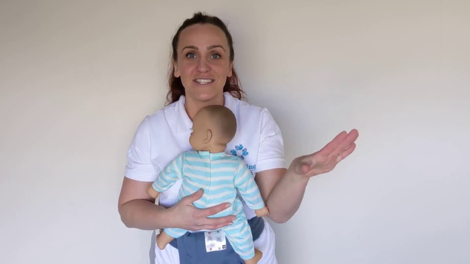 Ergobaby Embrace: a newborn carrier demonstrated on a newborn
